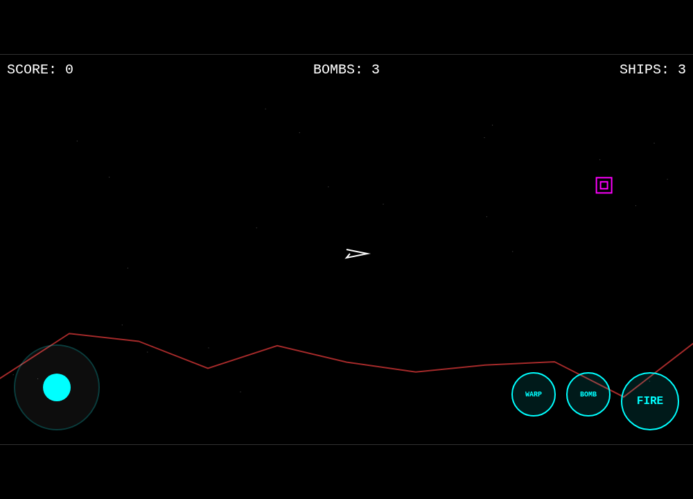 Screenshot of Defender Standalone gameplay