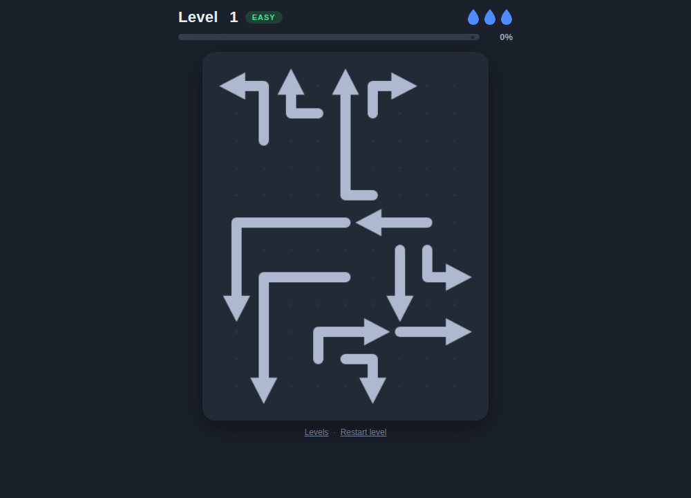 Screenshot of Vector Maze gameplay